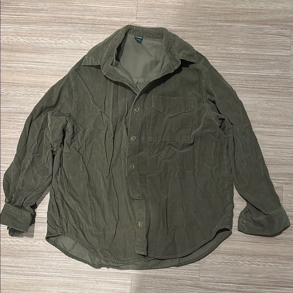 Women's Green Corduroy Jacket